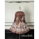Alice Girl Bear Chocolate Salopette and JSK(1st Pre-Order/Full Payment Without Shipping)
